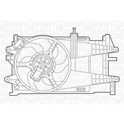 Ventilátor chladenia motora MAGNETI MARELLI 069422038010