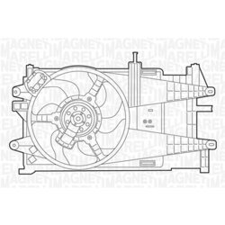 Ventilátor chladenia motora MAGNETI MARELLI 069422044010