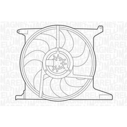 Ventilátor chladenia motora MAGNETI MARELLI 069422214010