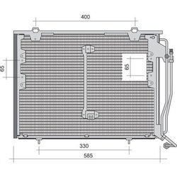 Kondenzátor klimatizácie MAGNETI MARELLI 350203262000