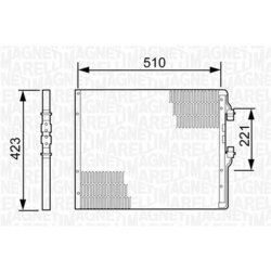 Kondenzátor klimatizácie MAGNETI MARELLI 350203499000