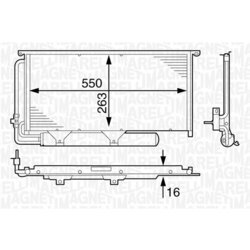 Kondenzátor klimatizácie MAGNETI MARELLI 350203633000