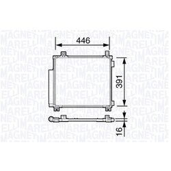 Kondenzátor klimatizácie MAGNETI MARELLI 350203696000