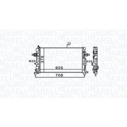 Chladič motora MAGNETI MARELLI 350213159300