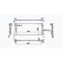 Chladič motora MAGNETI MARELLI 350213202700