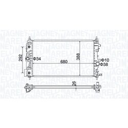 Chladič motora MAGNETI MARELLI 350213206400