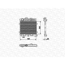 Chladič motora MAGNETI MARELLI 350213436000