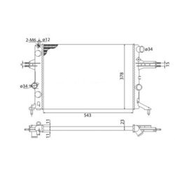 Chladič motora MAGNETI MARELLI 350213960003