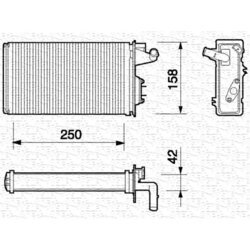 Výmenník tepla vnútorného kúrenia MAGNETI MARELLI 350218052000