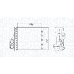 Výmenník tepla vnútorného kúrenia MAGNETI MARELLI 350218479000