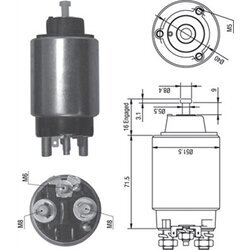 Elektromagnetický spínač pre štartér MAGNETI MARELLI 940113050319