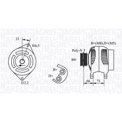 Alternátor MAGNETI MARELLI 063321328010