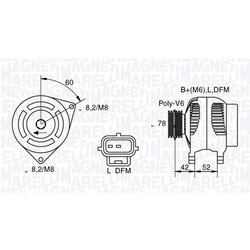 Alternátor MAGNETI MARELLI 063341711010