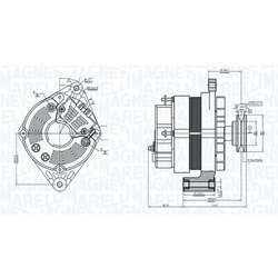 Alternátor MAGNETI MARELLI 063730375010