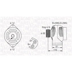 Alternátor MAGNETI MARELLI 063731884010