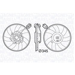 Ventilátor chladenia motora MAGNETI MARELLI 069422586010