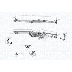 Mechanizmus stieračov MAGNETI MARELLI 085570751010