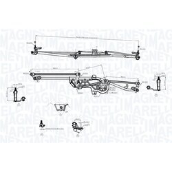 Mechanizmus stieračov MAGNETI MARELLI 085570752010