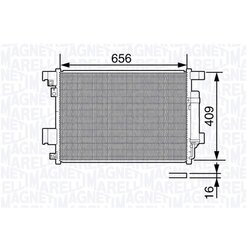 Kondenzátor klimatizácie MAGNETI MARELLI 350203649000