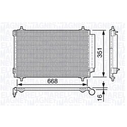 Kondenzátor klimatizácie MAGNETI MARELLI 350203650000