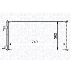 Kondenzátor klimatizácie MAGNETI MARELLI 350203727000
