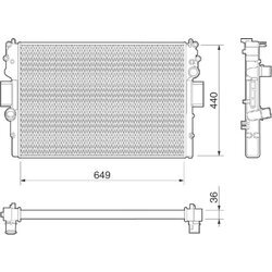 Chladič motora MAGNETI MARELLI 350213015000