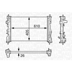 Chladič motora MAGNETI MARELLI 350213129800