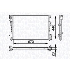 Chladič motora MAGNETI MARELLI 350213131400