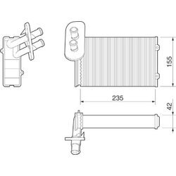 Výmenník tepla vnútorného kúrenia MAGNETI MARELLI 350218211000