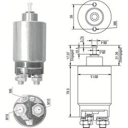 Elektromagnetický spínač pre štartér MAGNETI MARELLI 940113050267