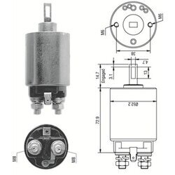 Elektromagnetický spínač pre štartér MAGNETI MARELLI 940113050280