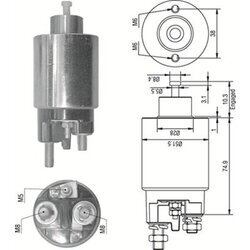 Elektromagnetický spínač pre štartér MAGNETI MARELLI 940113050354