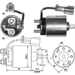 Elektromagnetický spínač pre štartér MAGNETI MARELLI 940113050400