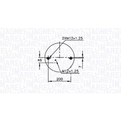 Mech pneumatického pruženia MAGNETI MARELLI 030607020115 - obr. 1