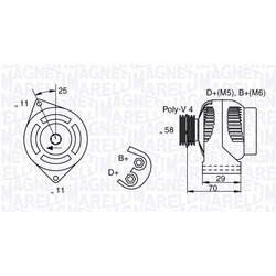 Alternátor MAGNETI MARELLI 063341702010