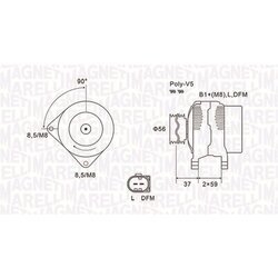 Alternátor MAGNETI MARELLI 063731541010