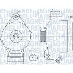 Alternátor MAGNETI MARELLI 063732044010