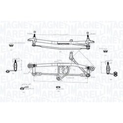 Mechanizmus stieračov MAGNETI MARELLI 085570723010