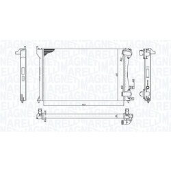 Chladič motora MAGNETI MARELLI 350213171300