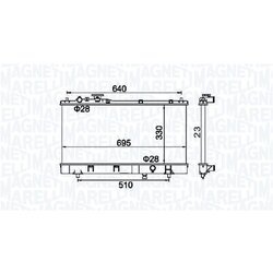 Chladič motora MAGNETI MARELLI 350213177200