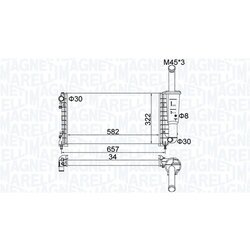 Chladič motora MAGNETI MARELLI 350213183700