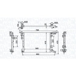 Chladič motora MAGNETI MARELLI 350213203300