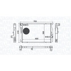 Chladič motora MAGNETI MARELLI 350213209100