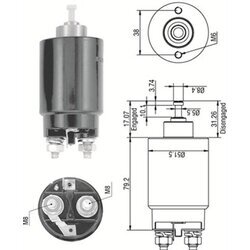 Elektromagnetický spínač pre štartér MAGNETI MARELLI 940113050263