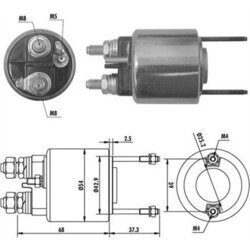 Elektromagnetický spínač pre štartér MAGNETI MARELLI 940113050385