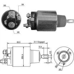 Elektromagnetický spínač pre štartér MAGNETI MARELLI 940113050418