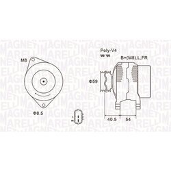 Alternátor MAGNETI MARELLI 063731927010