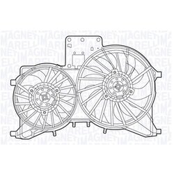 Ventilátor chladenia motora MAGNETI MARELLI 069422541010