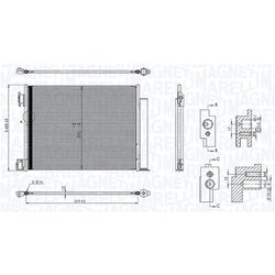 Kondenzátor klimatizácie MAGNETI MARELLI 350203101500