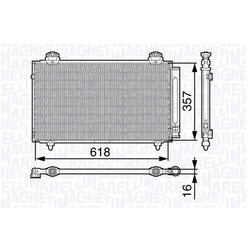 Kondenzátor klimatizácie MAGNETI MARELLI 350203675000